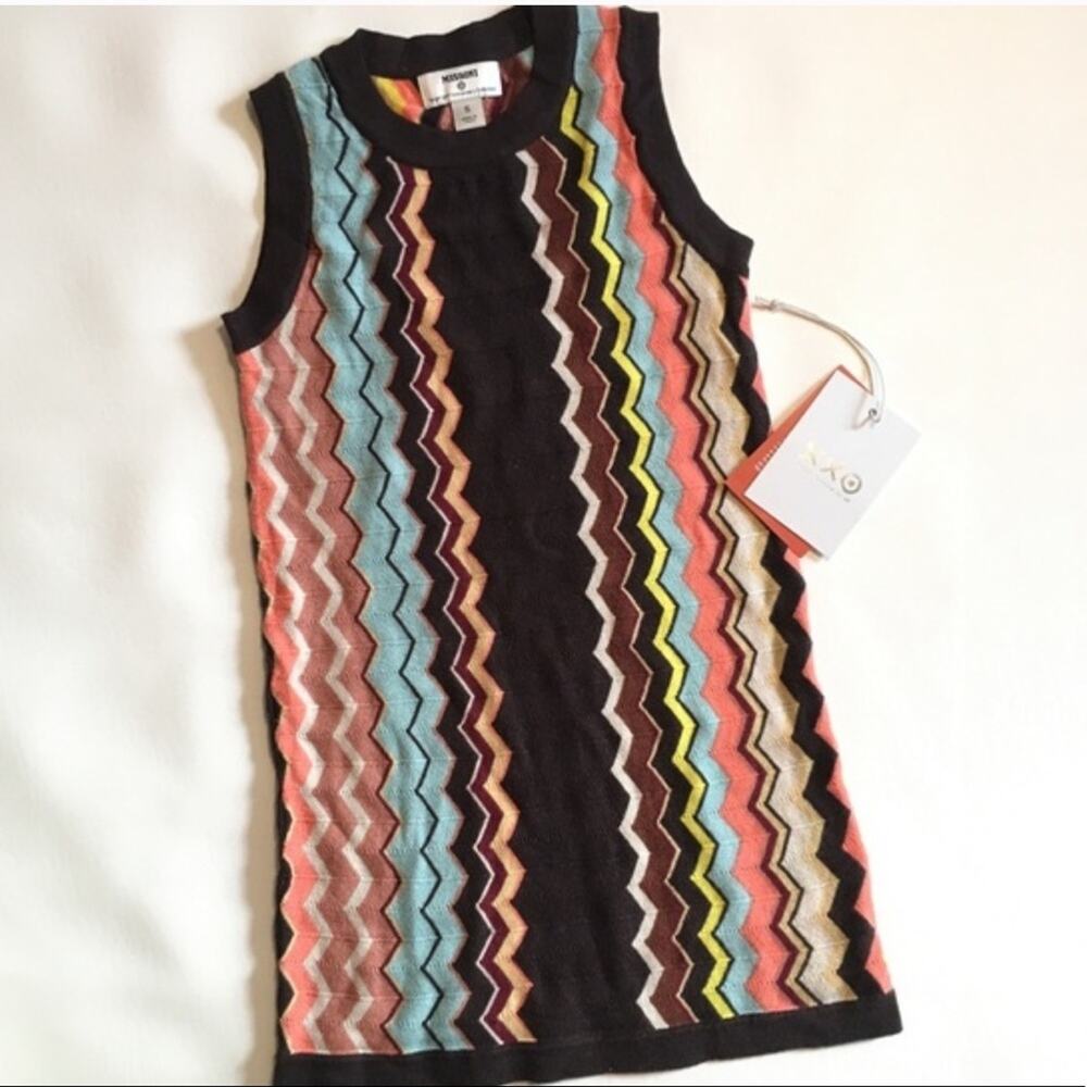 Missoni Target Kids Girls Fall Chevron Sweater Dress Sleeveless S